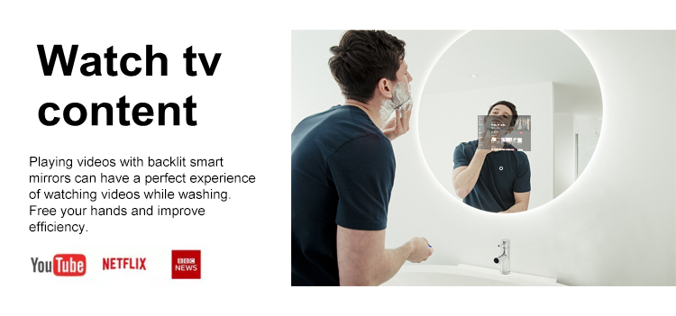 led bathroom mirror with tv