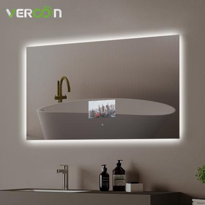 touch light mirror bathroom