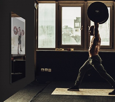 El espejo mágico de fitness de alta tecnología
