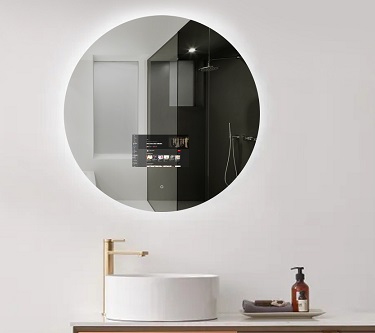 Espejo inteligente Fitbathmirror retroiluminado vs. espejo con luz tradicional