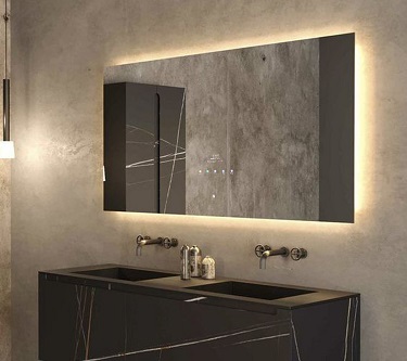Nuevo diseño desempañador inteligente para espejo de baño montado